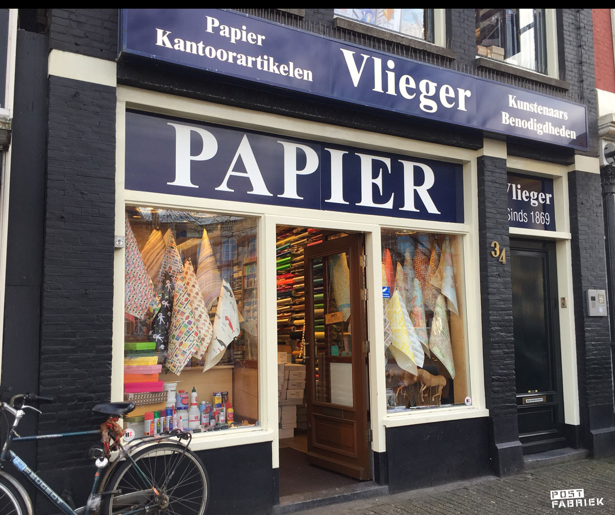 Vlieger Amsterdam Papier en kunstenaarsbenodigdheden