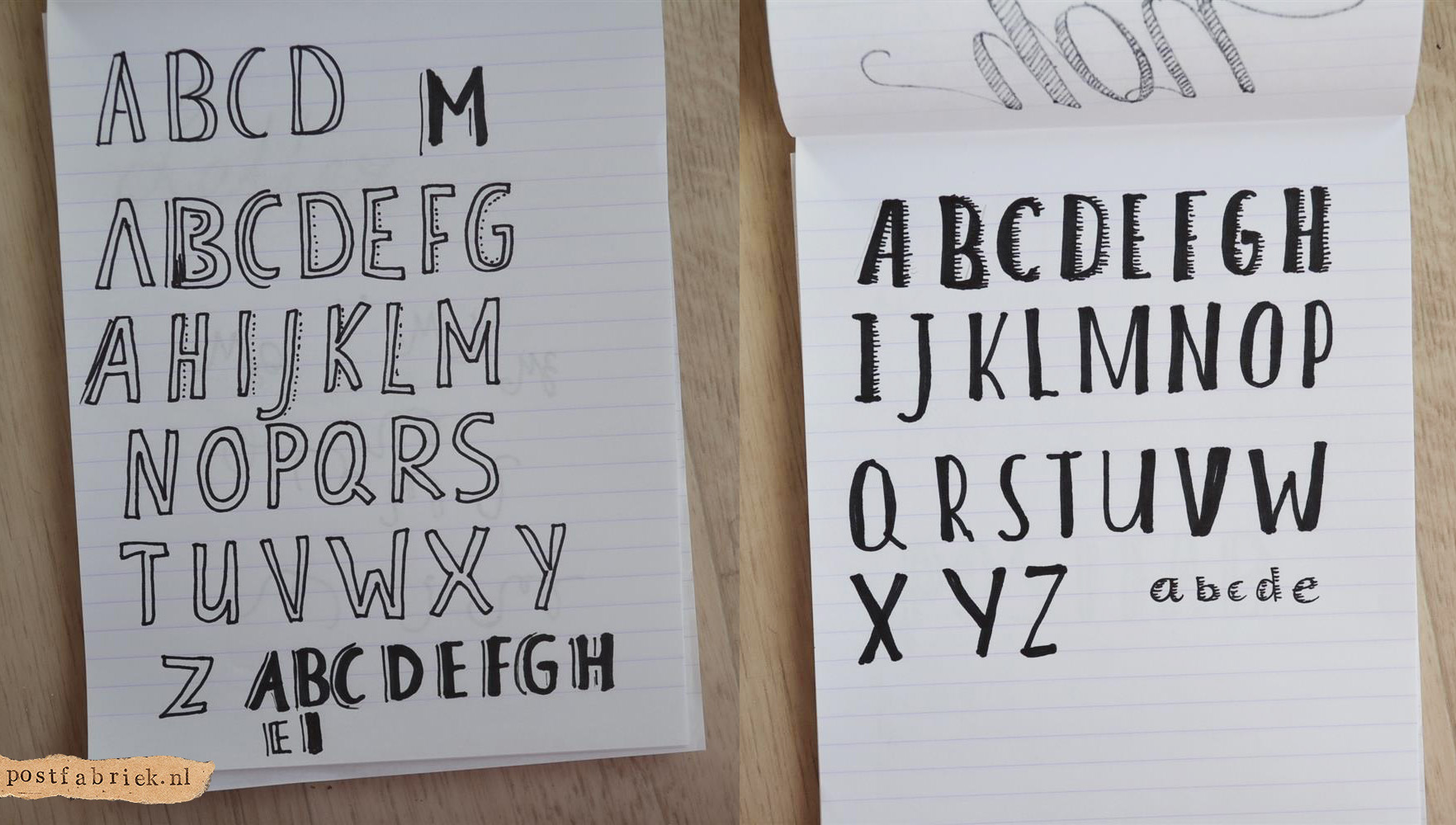 Wonderbaar Hand Lettering (tips voor het tekenen van mooie letters) - Postfabriek PA-16