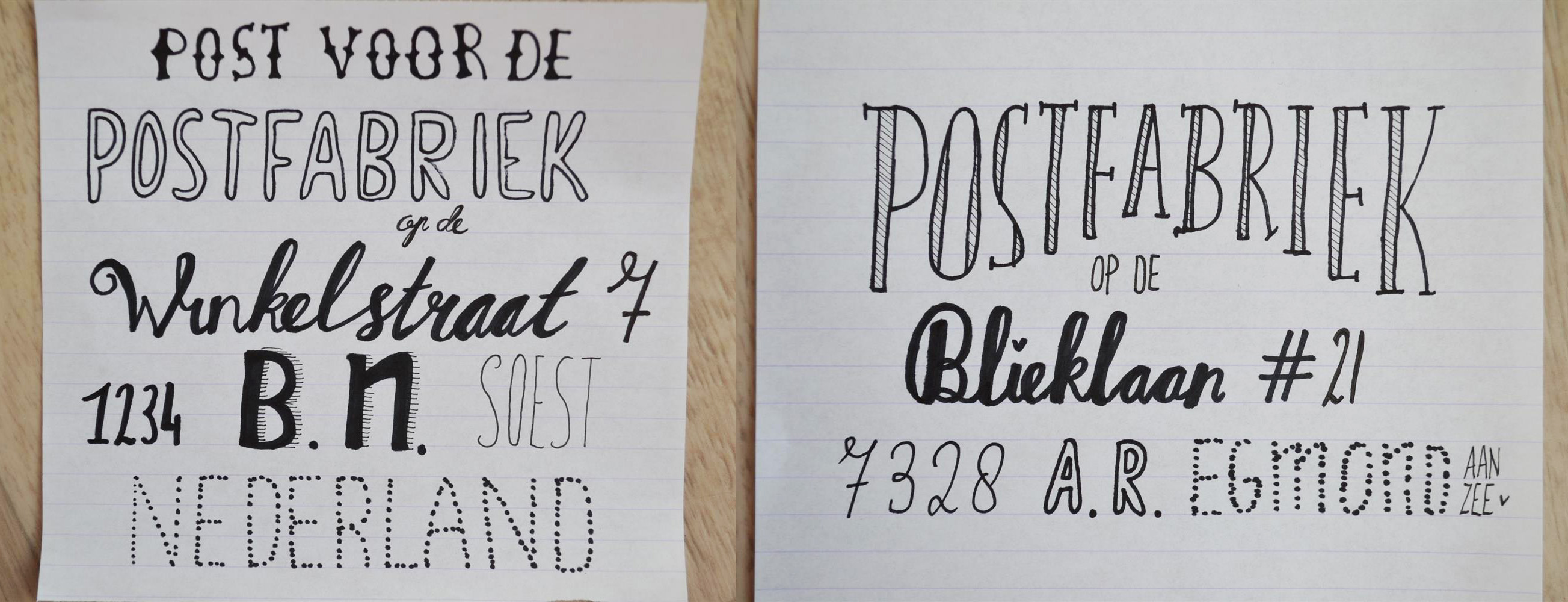 Beste Hand Lettering (tips voor het tekenen van mooie letters) - Postfabriek GR-87