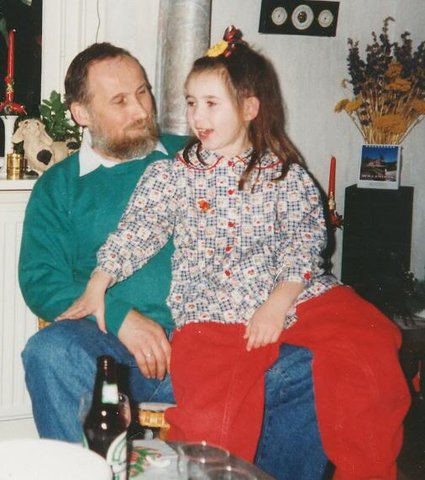 Mijn vader en ik met kerst