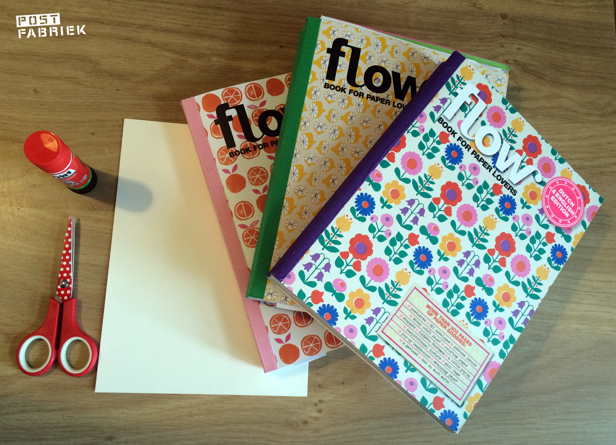 Drie flow books for paper lovers