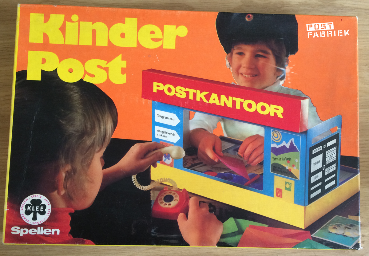 "Kinderpost", een speelgoed postkantoortje voor kinderen
